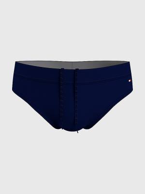 Tommy Hilfiger Solid Colour Briefs Moški Kopalke Modra | TH258NHY