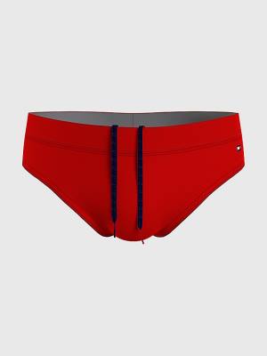 Tommy Hilfiger Solid Colour Briefs Moški Kopalke Rdeča | TH501BUZ