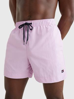 Tommy Hilfiger Solid Mid Length Shorts Moški Kopalke Vijolična | TH681RWB