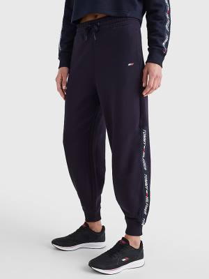 Tommy Hilfiger Sport TH Cool Relaxed Fit Joggers Ženske Hlače Modra | TH436DQG