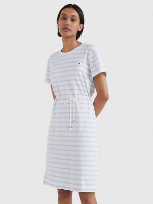 Tommy Hilfiger Stripe Ženske Obleke Modra | TH780PIS