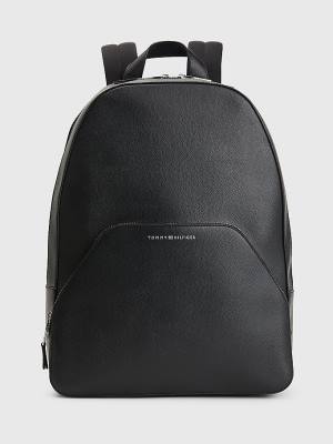 Tommy Hilfiger TH Business Leather Backpack Moški Torbice Črna | TH372HFS