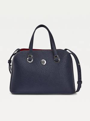 Tommy Hilfiger TH Core Medium Satchel Ženske Torbice Modra | TH732ZSP