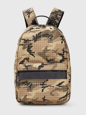 Tommy Hilfiger TH Established Camouflage Backpack Moški Torbice Zelena | TH378RPW