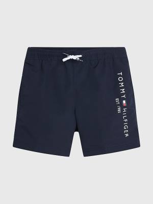 Tommy Hilfiger TH Established Drawstring Mid Length Shorts Fantje Kopalke Modra | TH908FHV