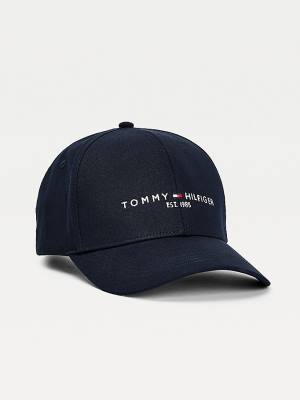 Tommy Hilfiger TH Established Organic Cotton Cap Moški Kapa Modra | TH076QNZ