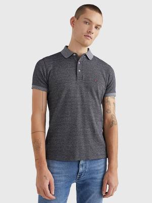 Tommy Hilfiger TH Flex Slim Fit Moški Polo Majica Modra | TH759HXR