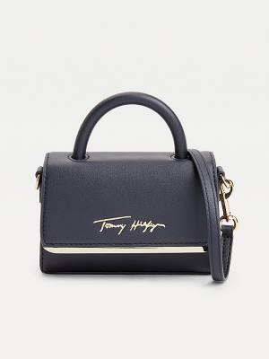 Tommy Hilfiger TH Modern Small Bar Ženske Torbice Modra | TH205LTB