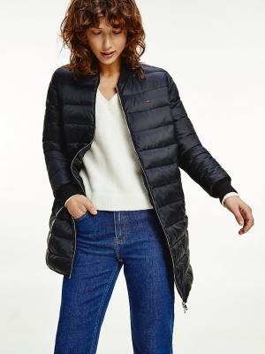 Tommy Hilfiger TH Protect Filled Long Bomber Coat Ženske Jakne Črna | TH706JGM