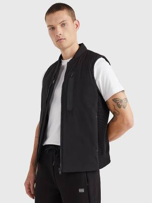 Tommy Hilfiger Tech Essentials TH Warm Padded Vest Moški Plašč Črna | TH986LWJ