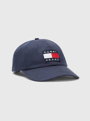 Tommy Hilfiger Tommy Badge Cap Moški Kapa Modra | TH531LUR