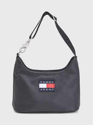 Tommy Hilfiger Tommy Badge Shoulder Ženske Torbice Črna | TH301WQO