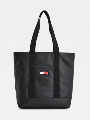 Tommy Hilfiger Tommy Badge Tote Ženske Torbice Črna | TH021HQX