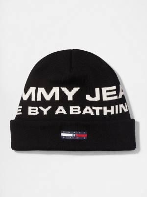 Tommy Hilfiger Tommy X AAPE Beanie Moški Kapa Črna | TH029PSJ