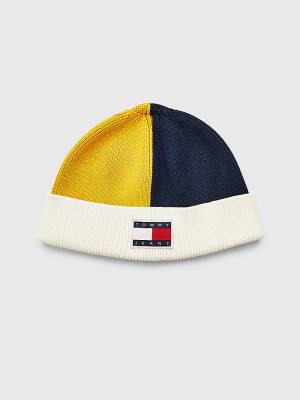 Tommy Hilfiger Travel Short Cotton Beanie Moški Kapa Modra | TH674PXE